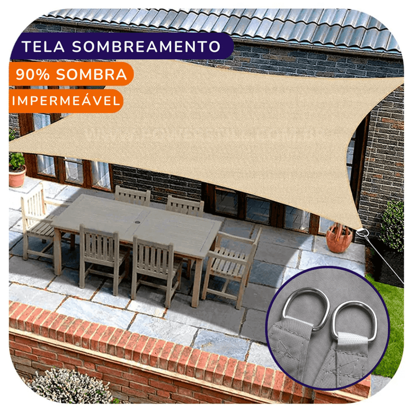 Toldo de Sombreamento Portátil para Área Externa