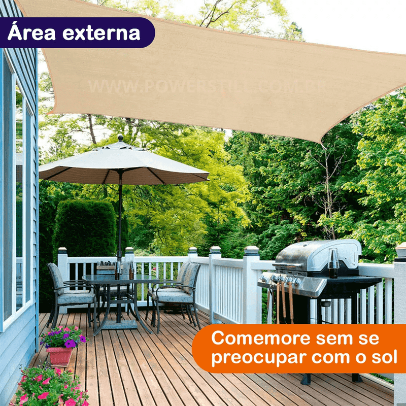 Toldo de Sombreamento Portátil para Área Externa