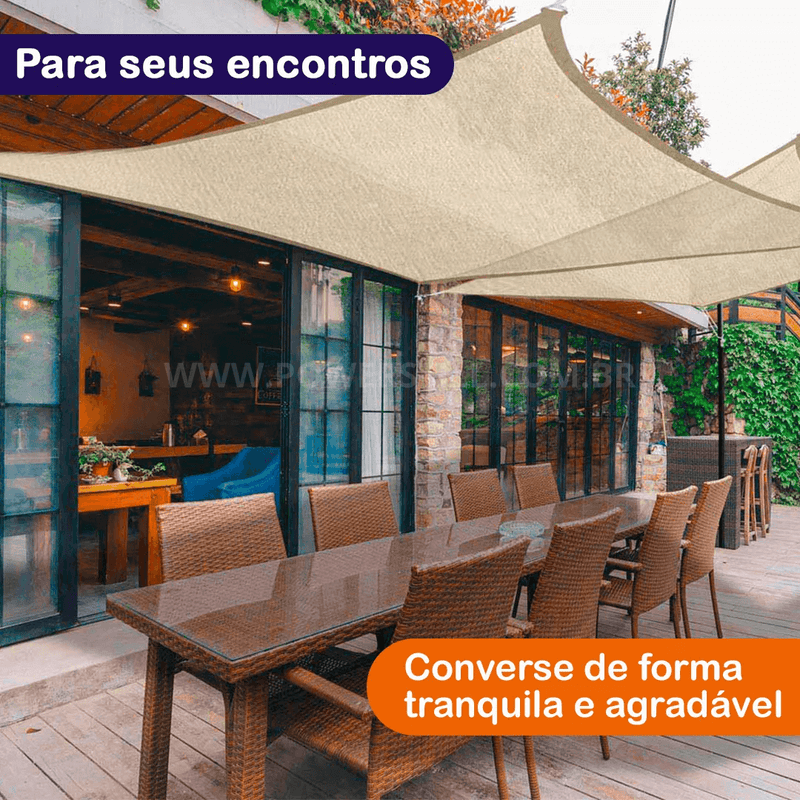 Toldo de Sombreamento Portátil para Área Externa